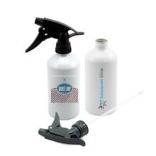 Botella blanca spray aluminio de 400ml Personalizado